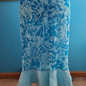 Express Floral Blue skirt